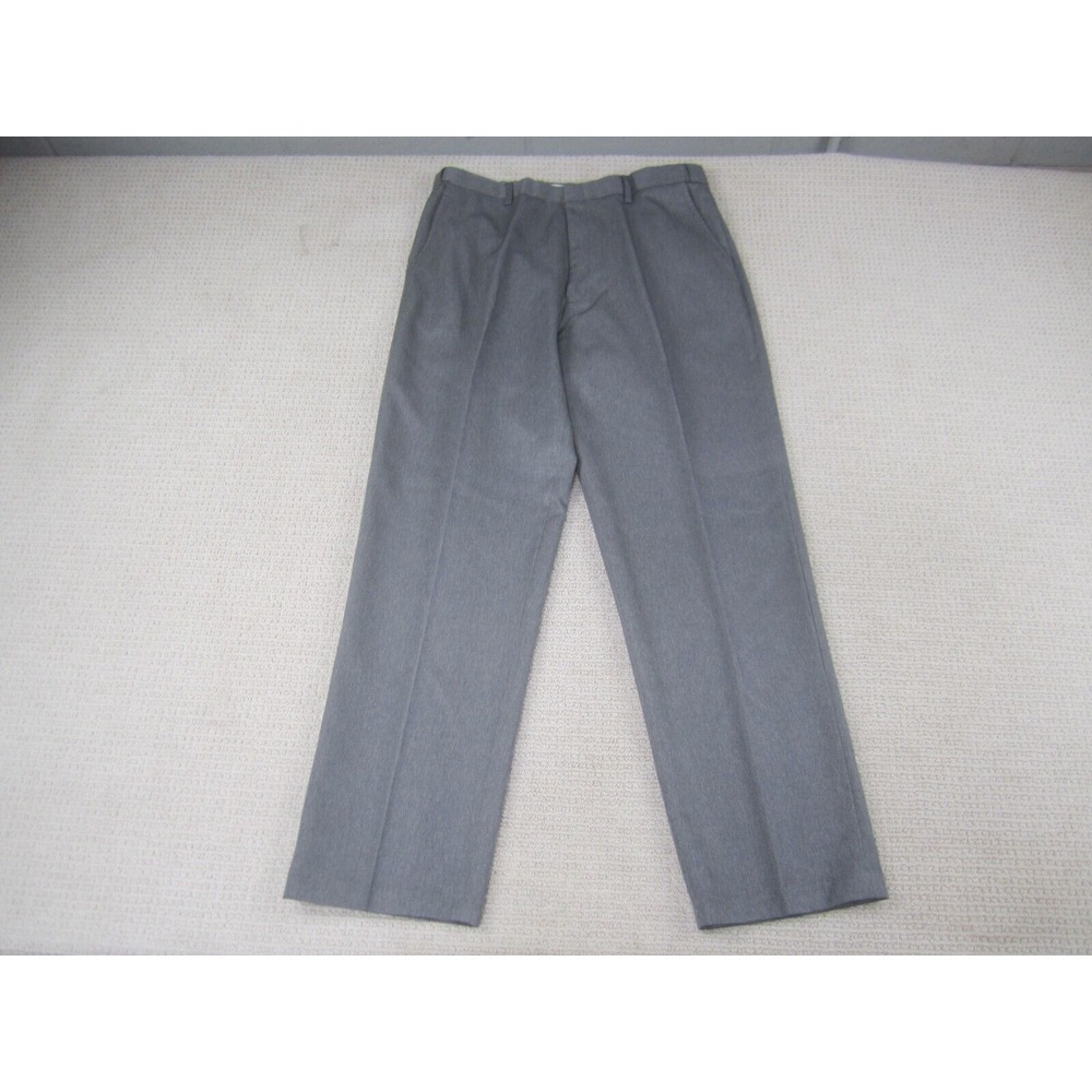 Puritan Pants Mens 36 Gray Flat Front Chino Dress Pant Straight Casual 36x32 - Picture 1 of 7
